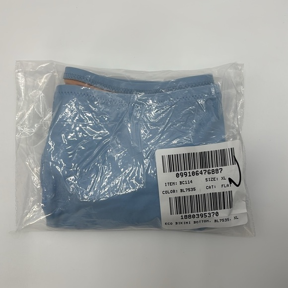 J. Crew Classic full-coverage bikini bottom in Blue Mist size XL NWT BC114 - Picture 11 of 12